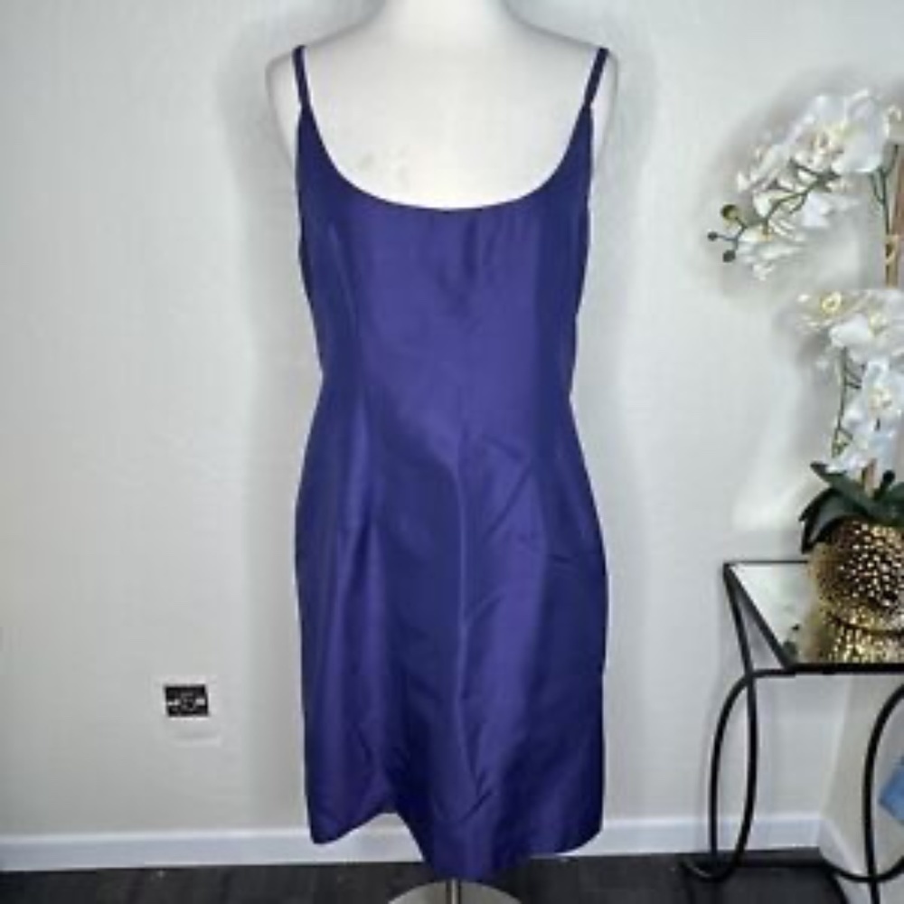 Vintage Byblos Knee Length Purple Dress Size 44